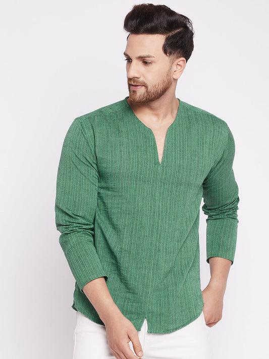 Men's Kurta with Slit Necklin