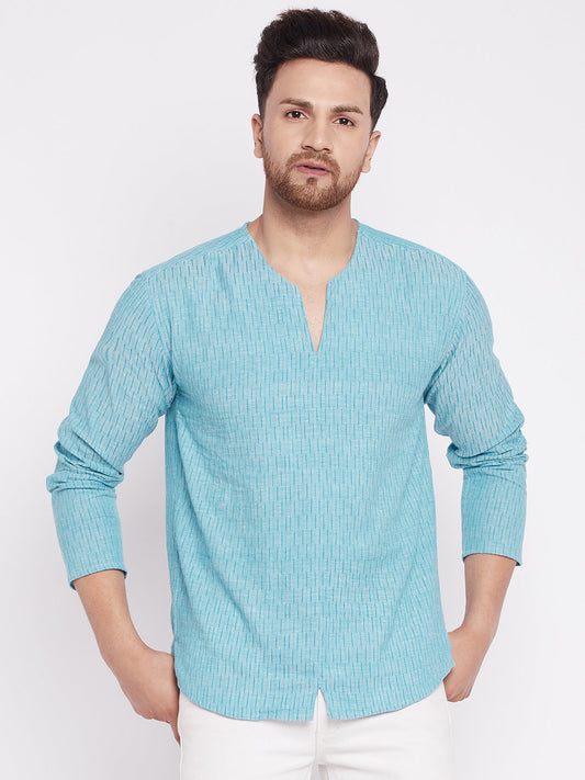 Men's Kurta with Slit Necklin