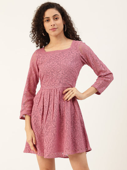 Women's Lavender Net Dress