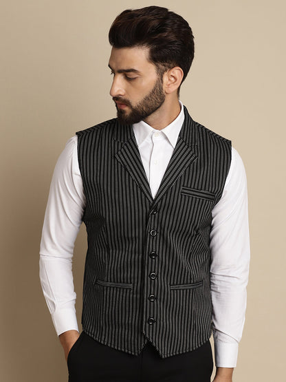 Men's Waistcoat With Notched Lapel