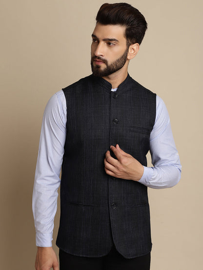 Men's Mandarin Collar Waistcoat