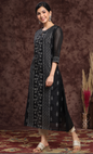 Women's Modal Chanderi Printed Straight Kurta