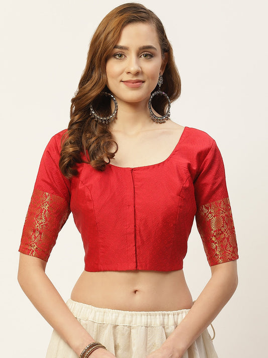 Women's Brocade Saree Blouse by Shr