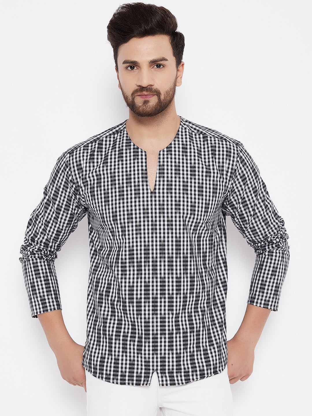 Men's Solid Cotton Kurta