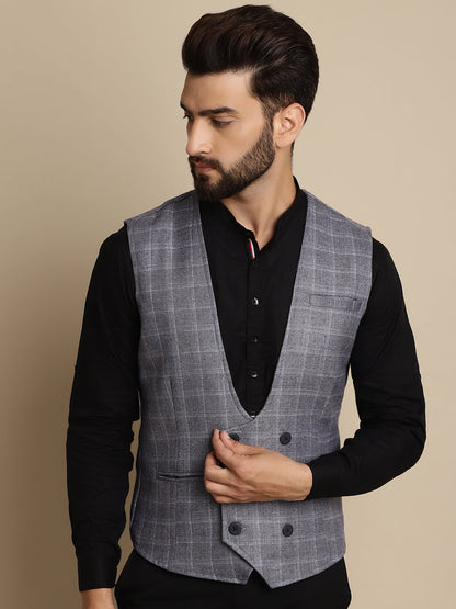 Men's Double Breast Waist Coat