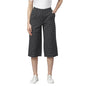 Women Black Cotton Culotte Trouser by Myshka (