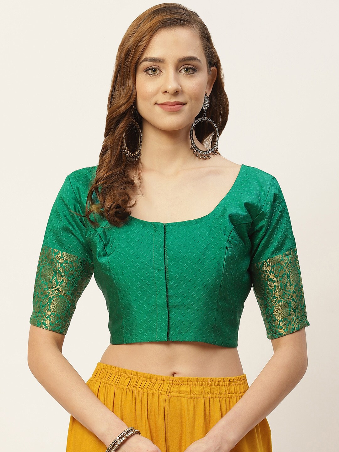 Women's Brocade Saree Blouse by Shr