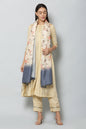 Women's Fown & Green Color Art Silk Digital Printed Dupatta