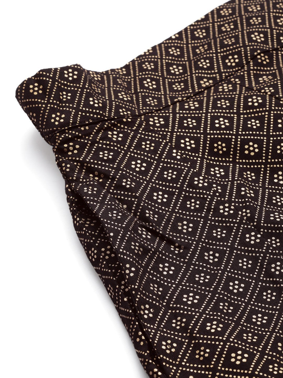 Women's Black Rayon Printed Flared Palazzo