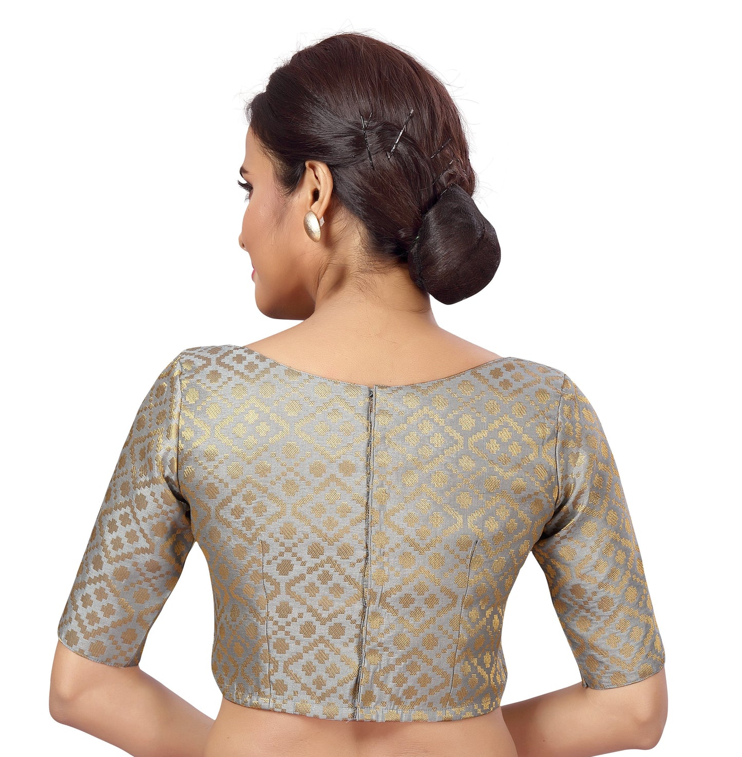 Women's Brocade Saree Blouse by Shr