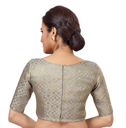 Women's Brocade Saree Blouse by Shr