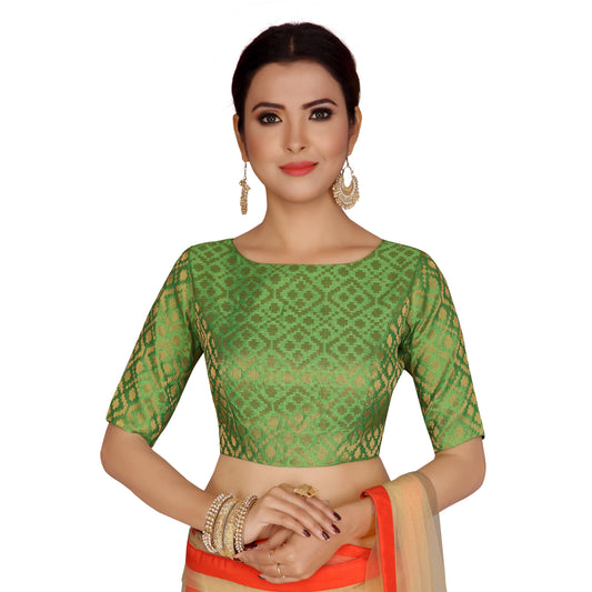 Women's Brocade Saree Blouse by Shr