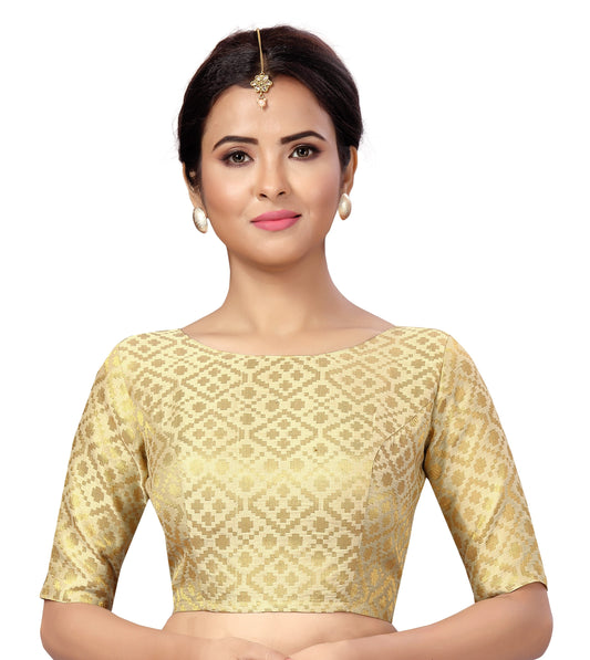 Women's Brocade Saree Blouse by Shr