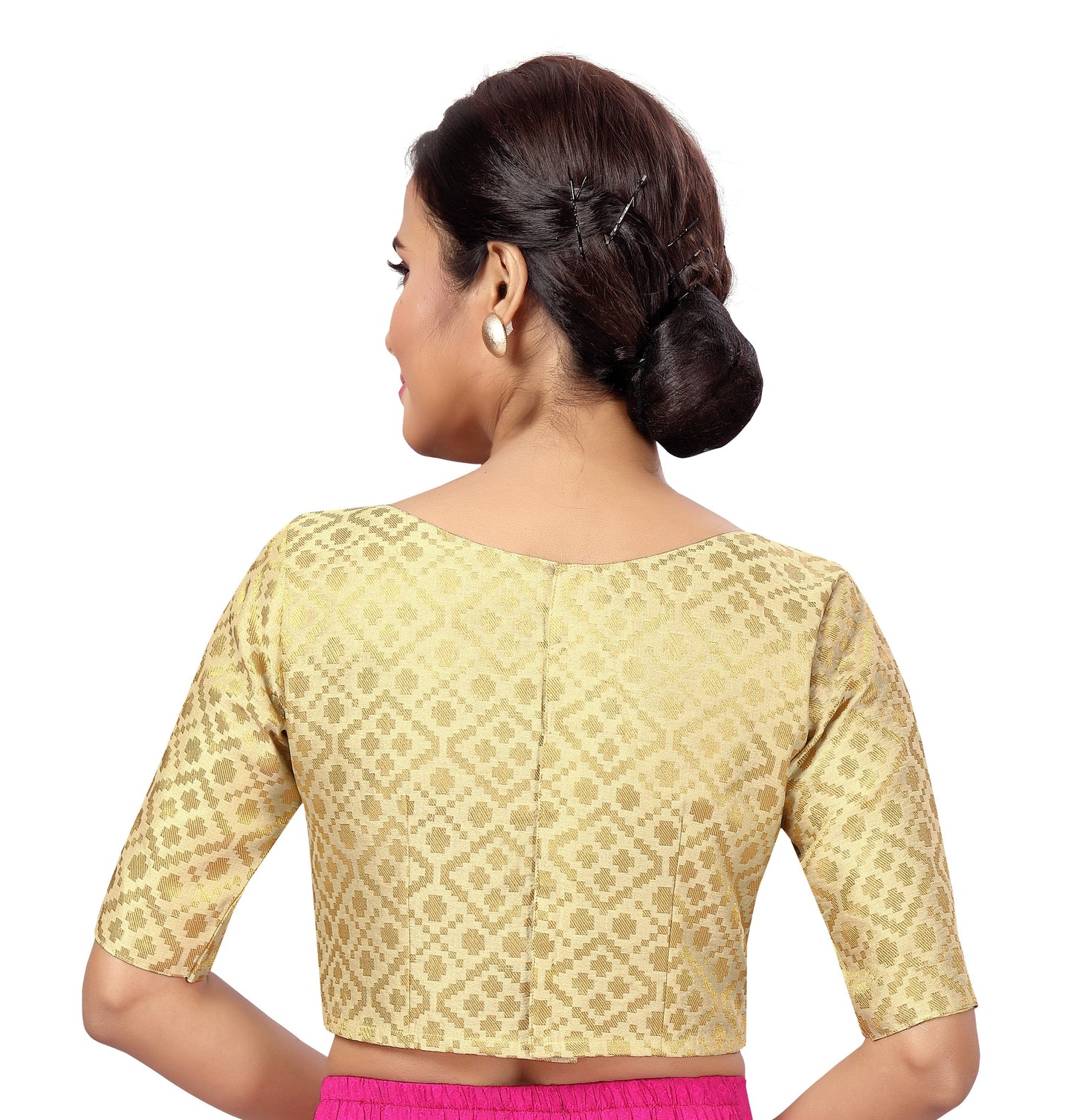 Women's Brocade Saree Blouse by Shr