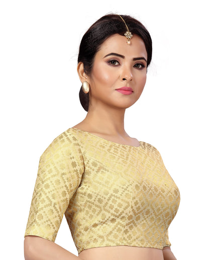 Women's Brocade Saree Blouse by Shr