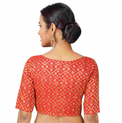 Women's Brocade Saree Blouse by Shr