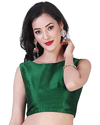 Women's Polyester Sleeveless Saree Blouse.