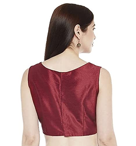 Women's Polyester Sleeveless Saree Blouse.