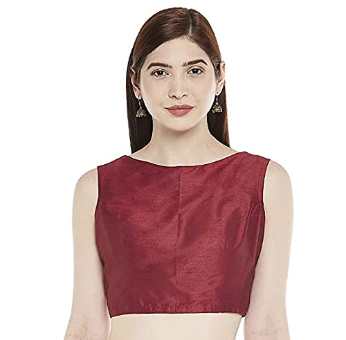 Women's Polyester Sleeveless Saree Blouse.