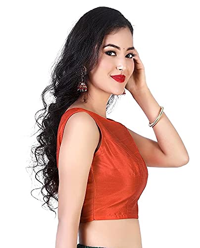 Women's Polyester Sleeveless Saree Blouse.