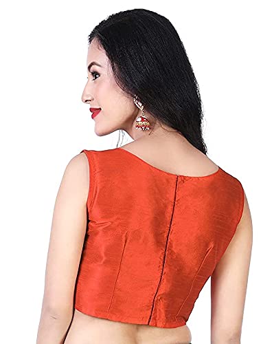 Women's Polyester Sleeveless Saree Blouse.