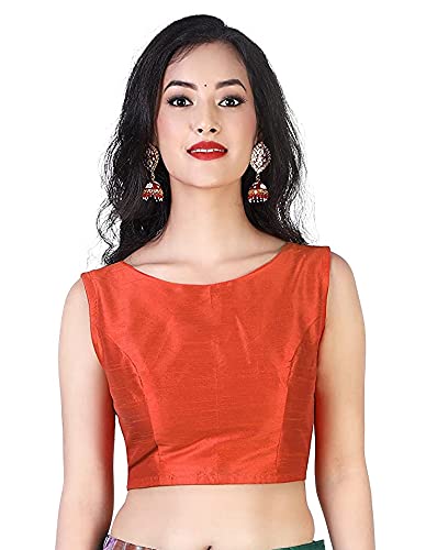 Women's Polyester Sleeveless Saree Blouse.