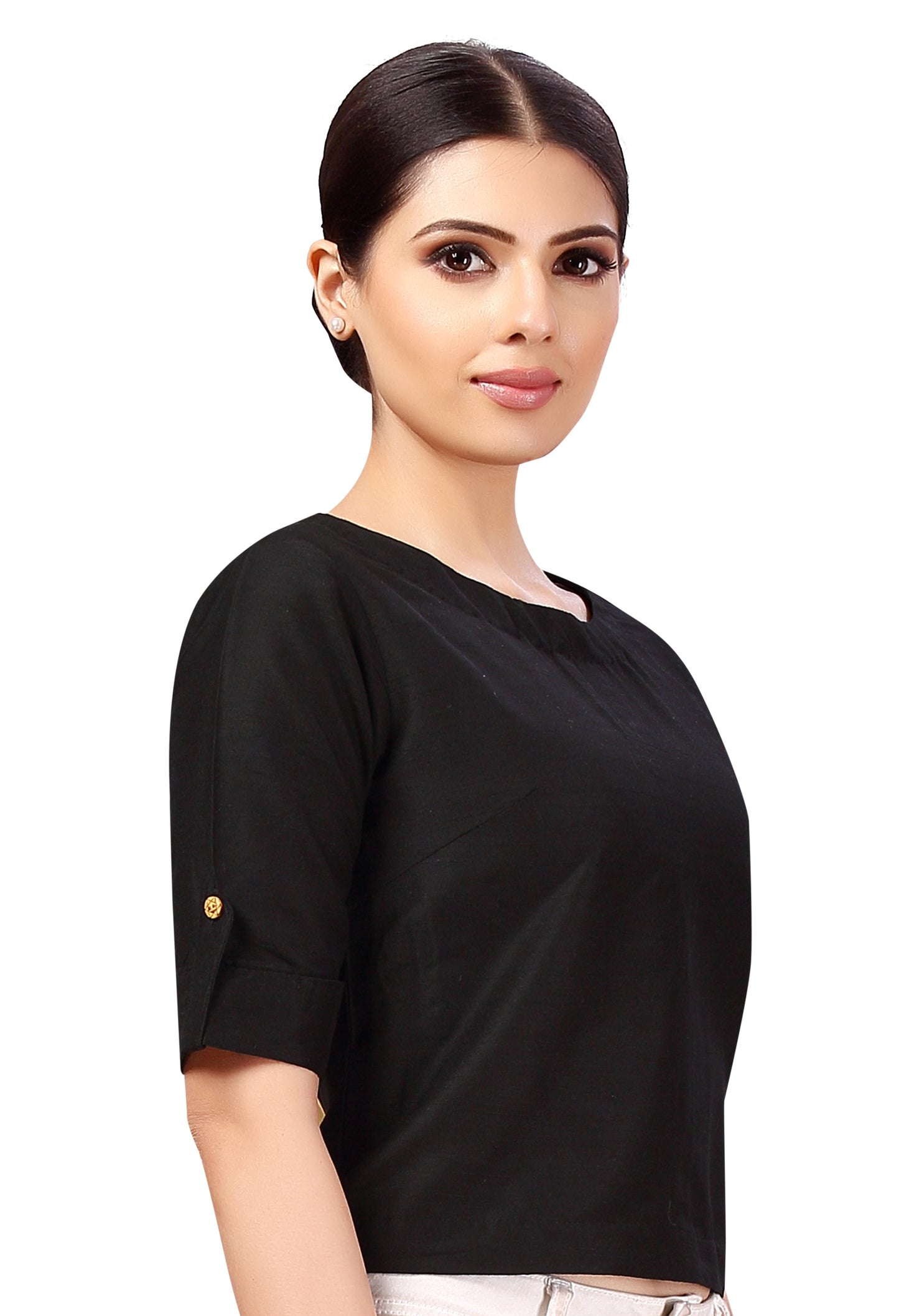 Women's Cotton Half Sleeve Saree Blouse