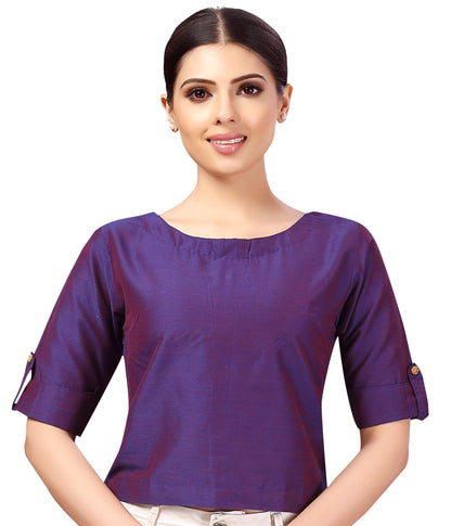 Women's Cotton Half Sleeve Saree Blouse