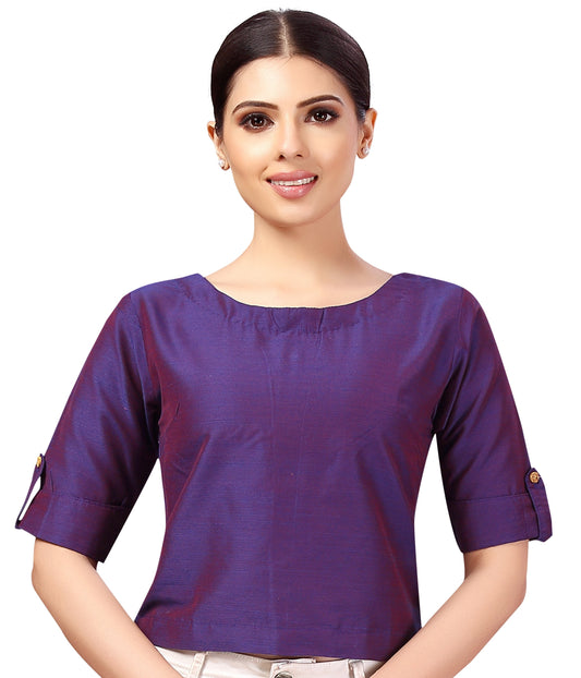 Women's Cotton Half Sleeve Saree Blouse