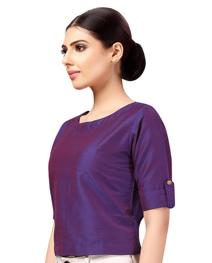 Women's Cotton Half Sleeve Saree Blouse