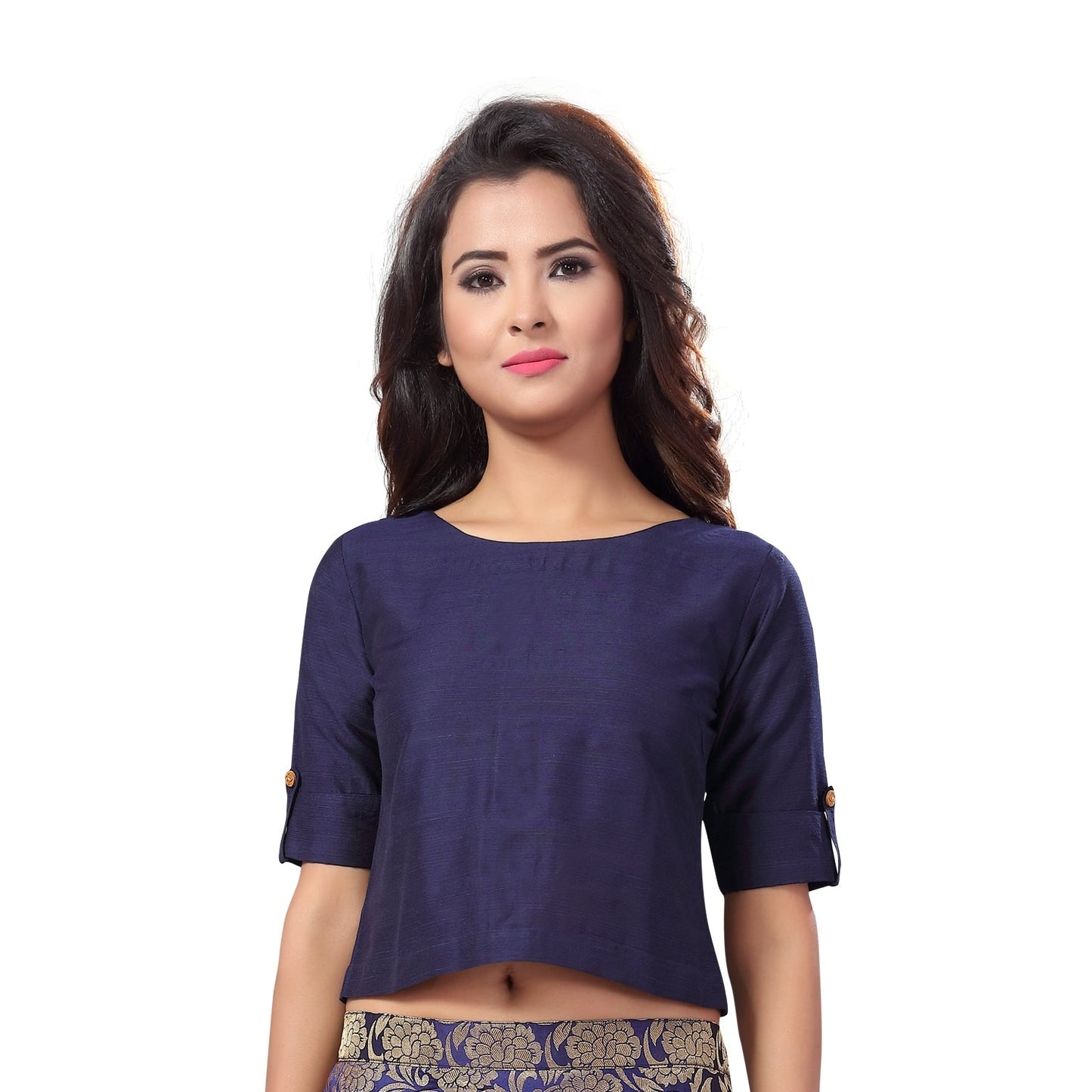 Women's Cotton Half Sleeve Saree Blouse