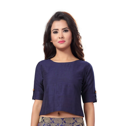 Women's Cotton Half Sleeve Saree Blouse