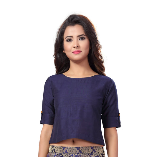 Women's Cotton Half Sleeve Saree Blouse