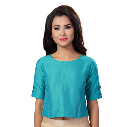 Women's Cotton Half Sleeve Saree Blouse