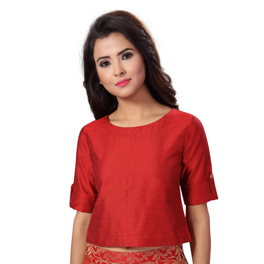 Women's Cotton Half Sleeve Saree Blouse