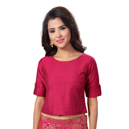 Women's Cotton Half Sleeve Saree Blouse