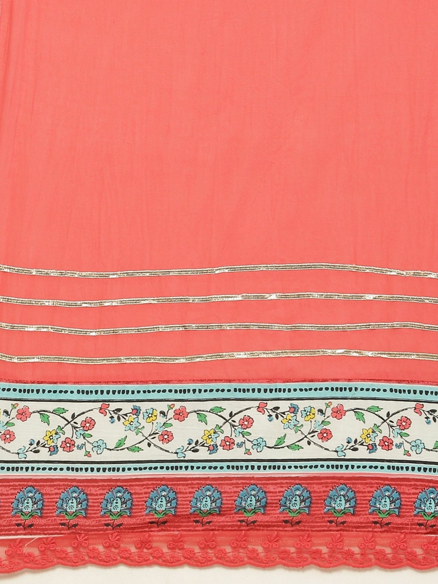 Women's Floral Printed Anarkali Dress & Dupatta Set