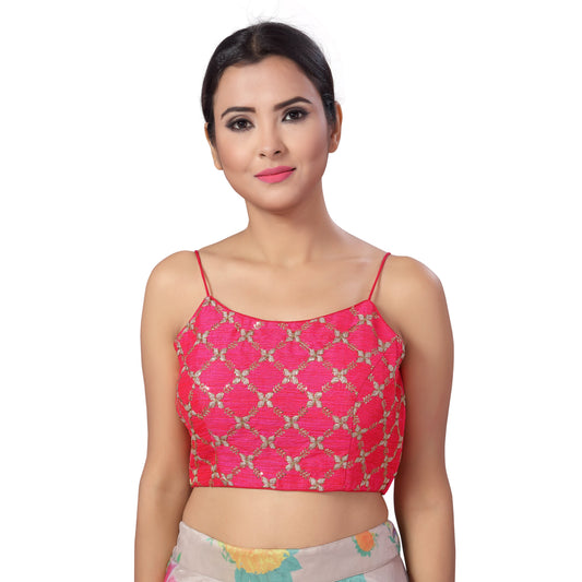 Women's Embroidered Saree Blouse