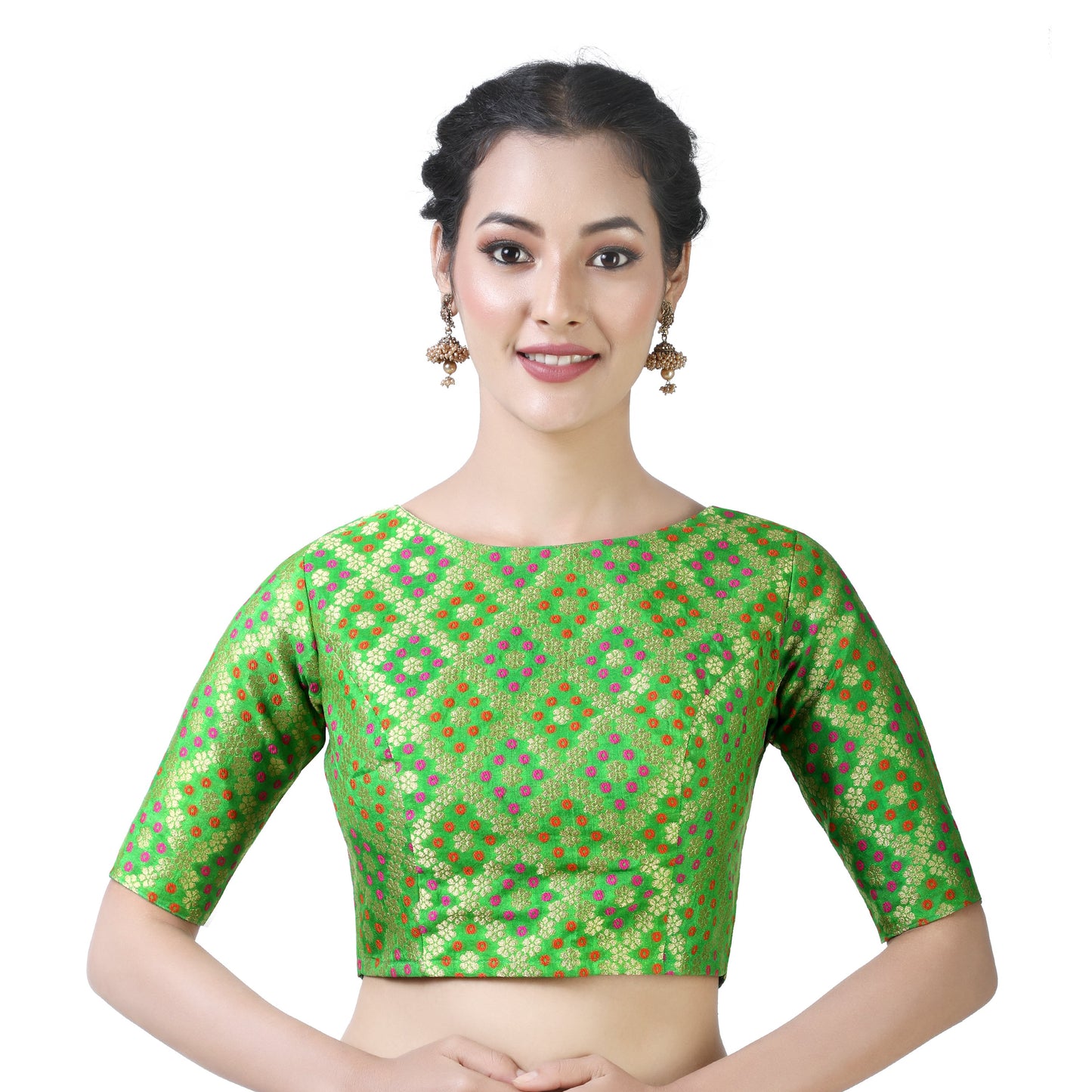Women's Brocade Saree Blouse by Shr