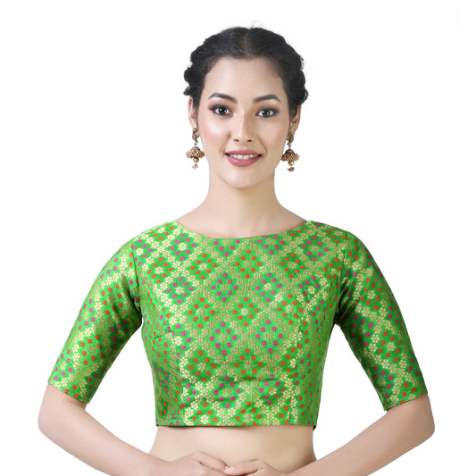 Women's Brocade Saree Blouse by Shr