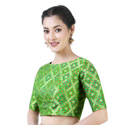 Women's Brocade Saree Blouse by Shr