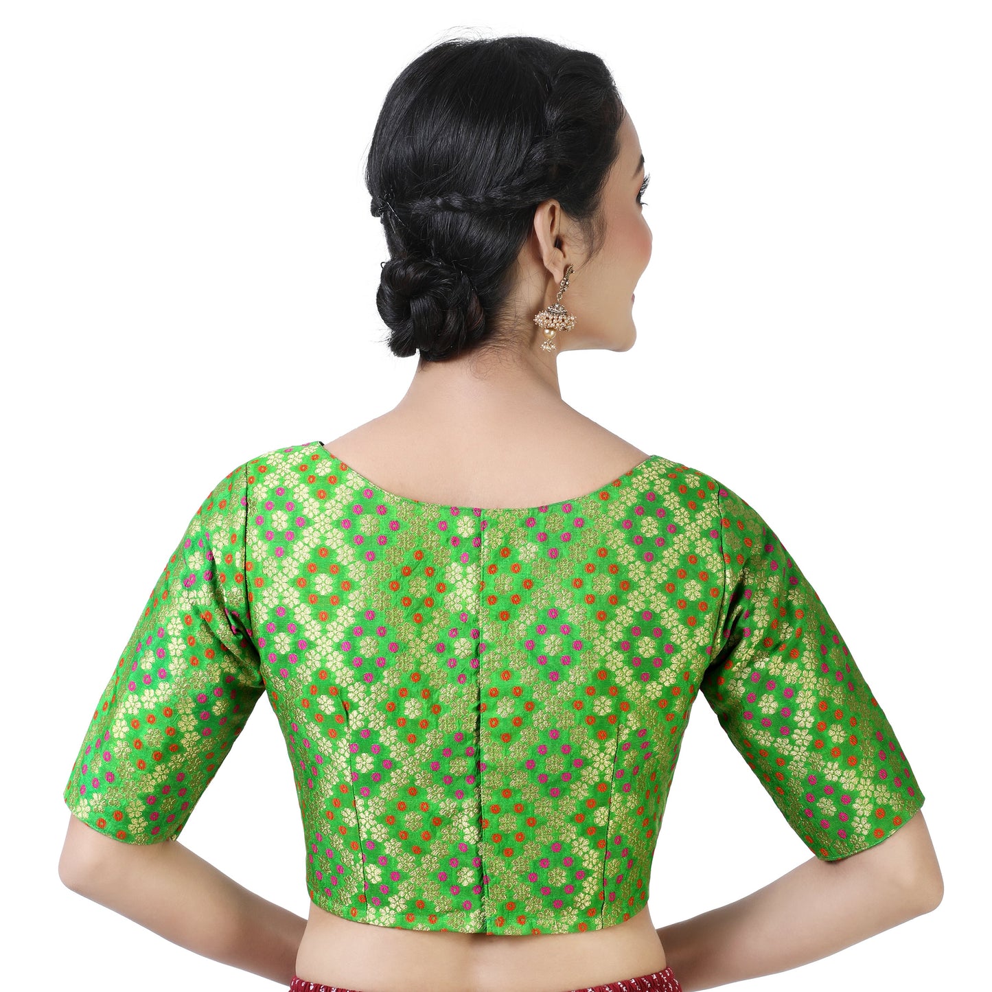 Women's Brocade Saree Blouse by Shr