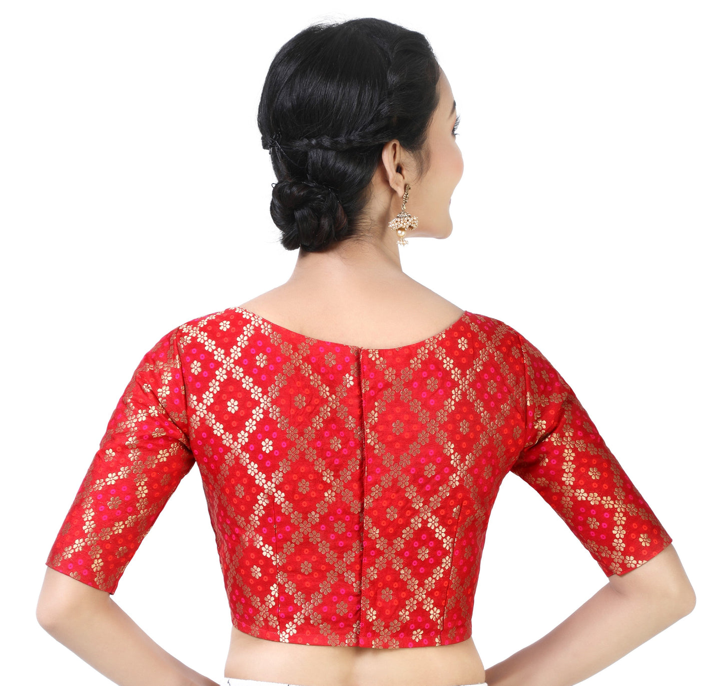 Women's Brocade Saree Blouse by Shr