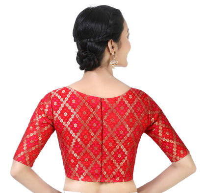 Women's Brocade Saree Blouse by Shr