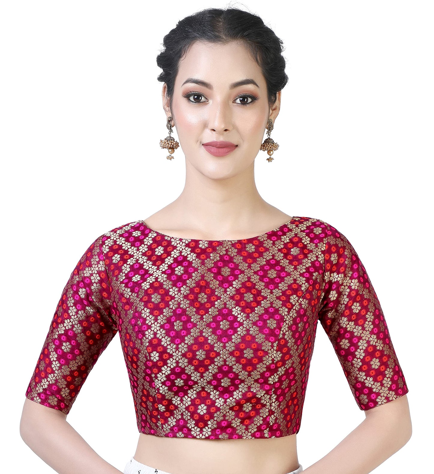 Women's Wine Purple Blouse by Shringaa