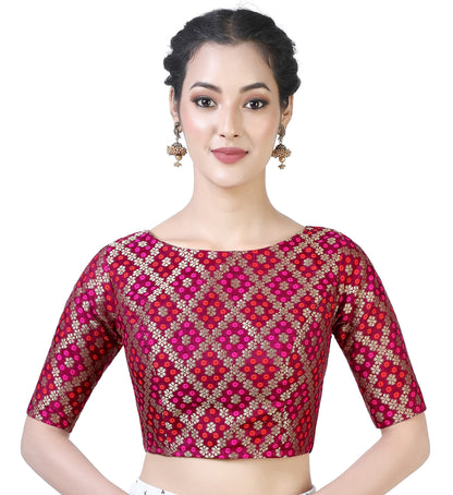 Women's Wine Purple Blouse by Shringaa