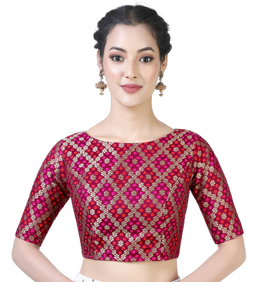 Women's Wine Purple Blouse by Shringaa