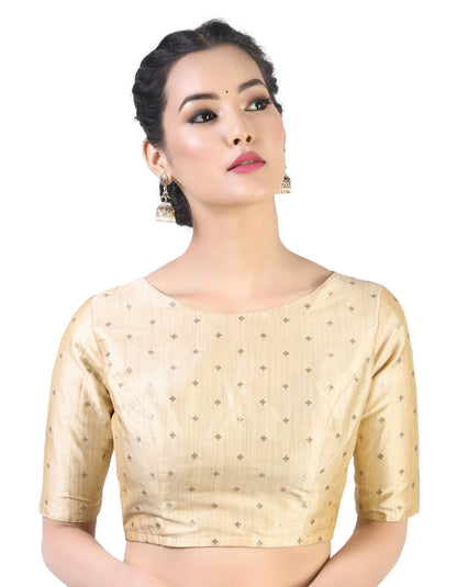 Women Gold Saree Blouse by Shr