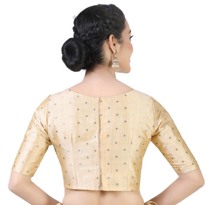 Women Gold Saree Blouse by Shr