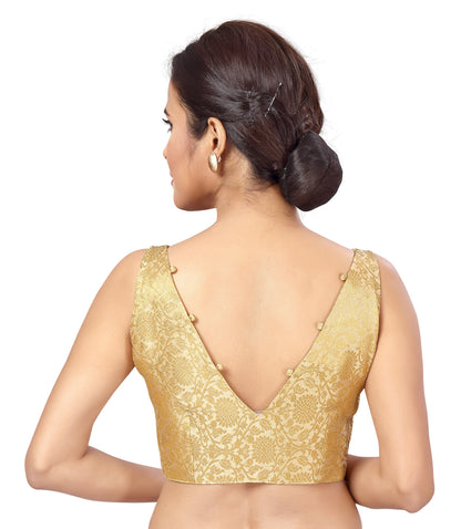 Women's Polyester Stitched Sleeveless Blouse.